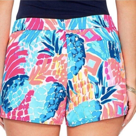Lilly Pulitzer Run Around Athletic Shorts in Goombay Smash sz S - Picture 3 of 6